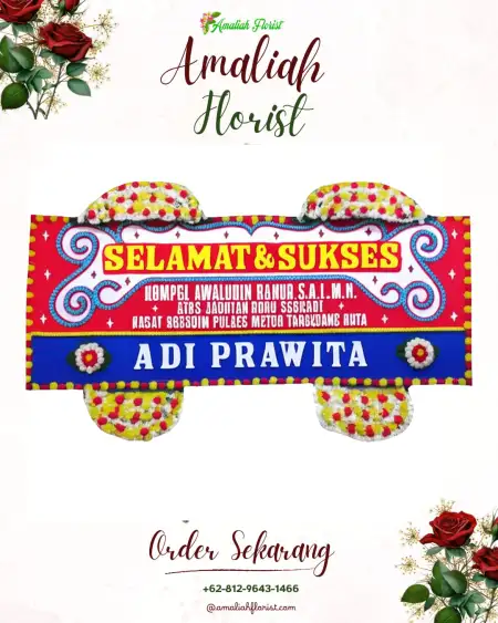 Papan Bunga Ucapan Selamat Tirtoyudo